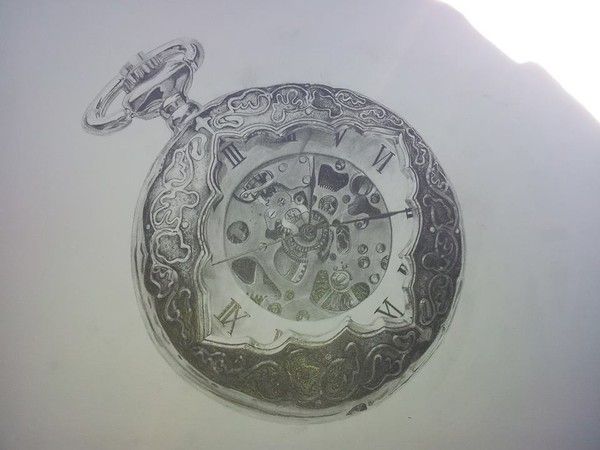 Dessin Montre A Gousset Cassé